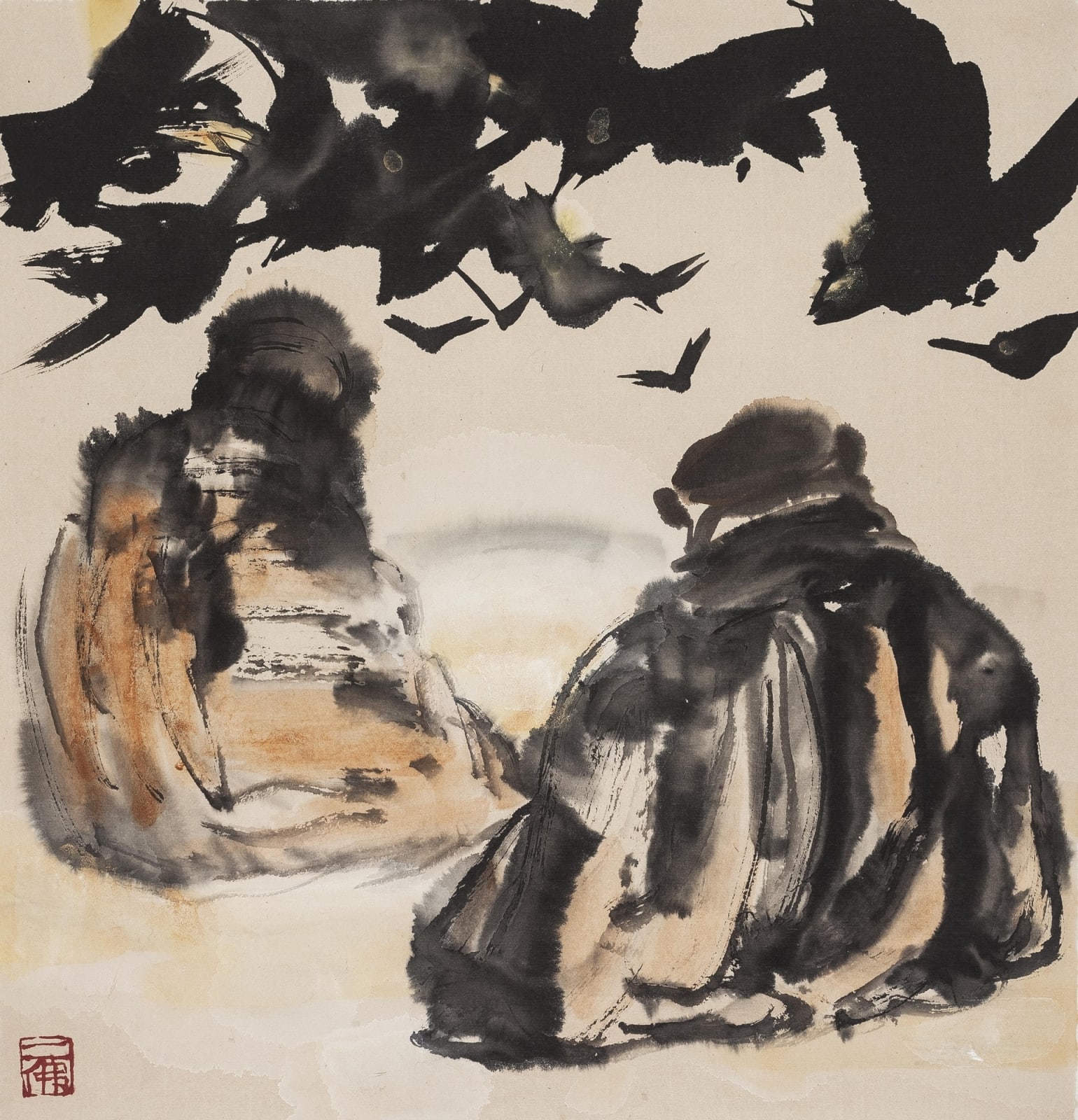 Li Jin 李津, Sky Burial: Two Lamas 天葬：两个喇嘛, 1993